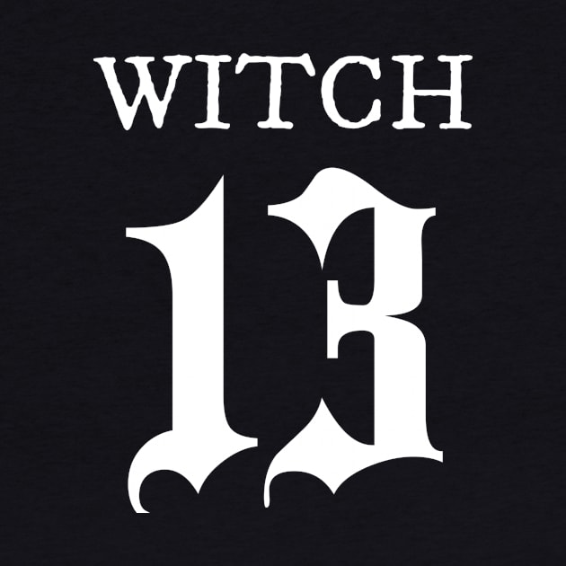 Witch 13 | White Ink by boutiquedhorreur